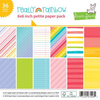 Lawn Fawn Really Rainbow Designpapier - Paper Pad
